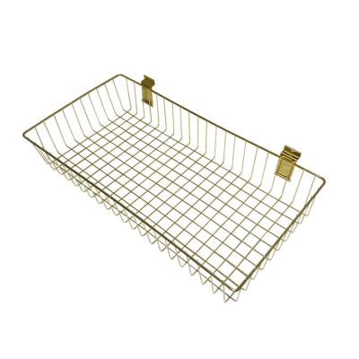 China Stocked 27 L Large Capacity Wall Mounted Square Basket Shape Metal Wire Locker for sale