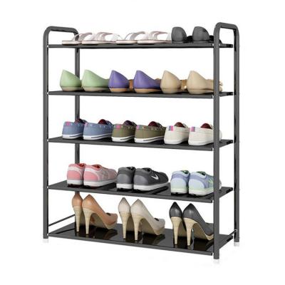 China Expandable Modern Simple 4-6 Layer Metal Shoe Rack for sale