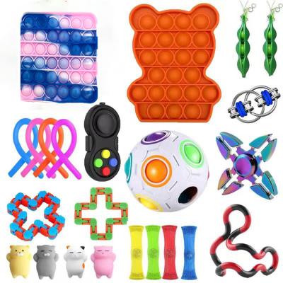 China Effort Release Sensory Toy Set Hot Sell Silicone Fidgety Person Toys Pack For Kids Or Adults for sale