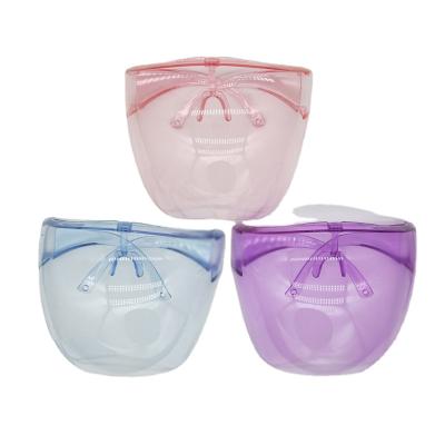 China Eco-Friendly Protective Kids Anti Fog Transparent Colorful Clear Face Mask Reusable For Deaf Mute Lip Reading for sale