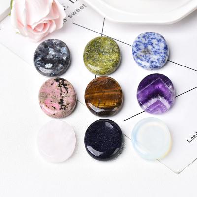 China Mixed Color High Quality Natural Chakra Theapy Crystal Worry Stone From China for sale