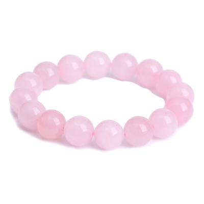 China TRENDY Crystal Rose Natural Quartz Beads 8mm Bracelet For Gift for sale