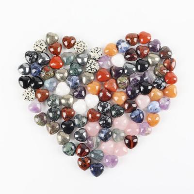 China Natural Quartz Hearts Stones Healing Stones Crystals Quartz Heart Stones Healing Stones Gemstone Crystals from China for Direct Wholesale for sale