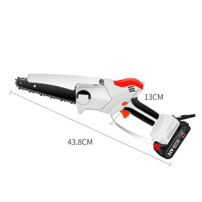 China 6 Inch Chainsaw Cutting Mini Power Tool Small Household Steel Garden One-Handed Chainsaw Lithium Battery Logging Chainsaw for sale