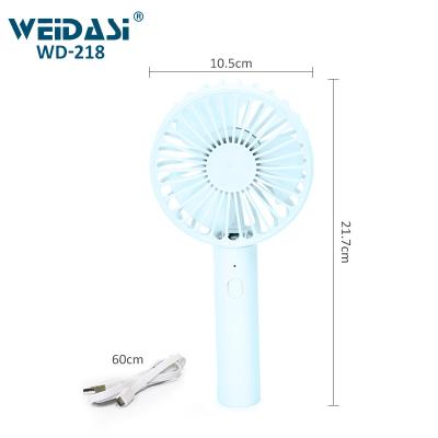 China Hotel Portable 3 Kinds Speed ​​Rechargeable Electric Hand Fan With USB Cable for sale