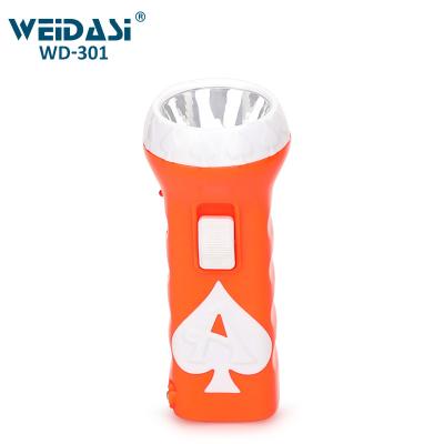 China Plastic Portable Emergency Pocket Led Flashlight Recharge Torch Light For Sale for sale