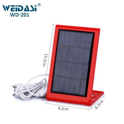 China 8.2*8.2*13.5cm Multiple Interfaces Durable Power Portable Solar Panel Charger for sale