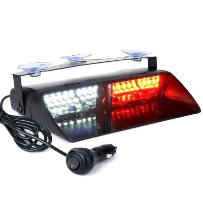 China Emergency Red White Hazard LED Strobe Flash Warning Light For Interior Windshield With Suction Cup For Volunteer Firefighter ETK-LED-FWL09-RED-WHITE for sale