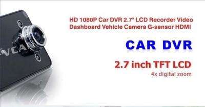 China VCAN0833 Full HD 1080P digital car driving camera dash camera with 2.7 inch LCD display for sale