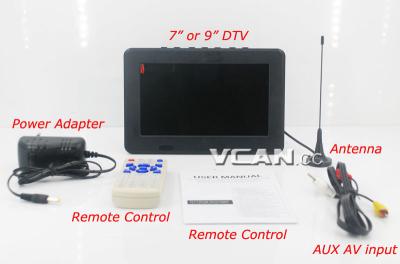 China DTV700-DVBT2 7 inch Digital TV Analog TV USB TF MP5 player AV in Rechargeable Battery for sale