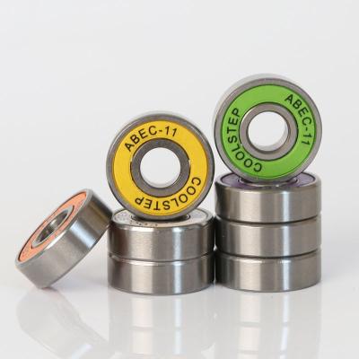 China 608 Longboard Skateboards 2rs Roller Skate Bearings High Speed ​​Low Noise 608 Deep Groove Ball Bearing for sale