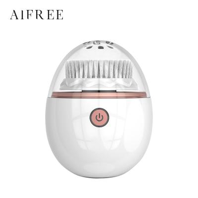 China 2021 Other Hot Selling AIFREE Mini Silicone Sonic Electric Ultrasonic 4 in 1 Electric Facial Cleansing Brush for sale