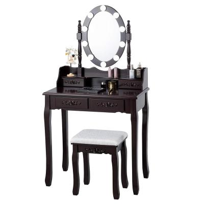 China (Other)Adjustable Vanity Table Set With Led Light Makeup Mirror for sale