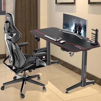 China (Size) 55 Inch Adjustable Height Hot Selling Electric Gaming Desk Standing Up Metal Computer Gaming Desk For Home &Office for sale