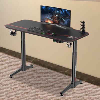 China Best Price Simplicity Metallic Furniture Computer Desk Table Modern Cool Style Height Adjustable Gaming Desk for sale