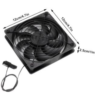 China Gráficos virtuales 120m m 2 minero Case de Pin Exhaust Fan For Mining Rig Veddha 6 Gpu en venta