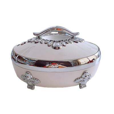 China Colorful Deluxe Insulated Food Stored Tableware Stainless Steel Casserole Serving Pot Food Warmer Southwest Kinno 5L for sale