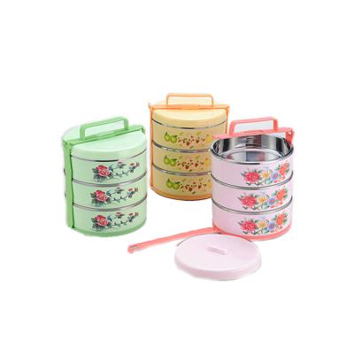 China Freshness Preservation Keeping Cool 3 Layers Stainless Steel Bento Lunch Box Lear Proof Bento Thermal Proof for sale