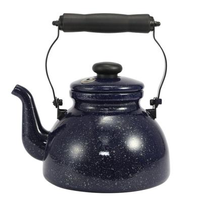 China Enamed Sky Handle Starry Steel Popular Coffee Tea Water Viable Whistling Kettles Perfect For Outdoor Camping for sale