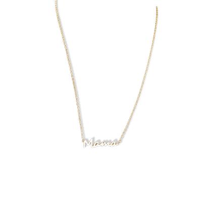 China Customized Jewelry High Quality Environmentally Friendly Fashion 2021 Letter Word Strip Woman Necklaces for sale