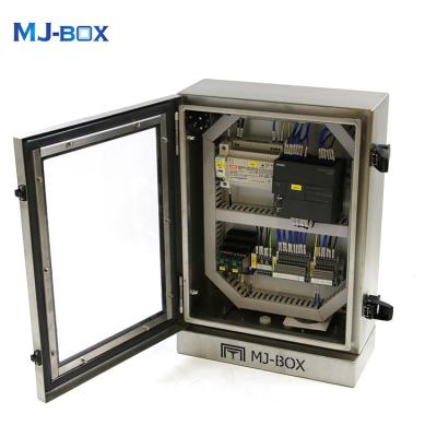 China Beautiful Appearance IP66 Stainless Steel 304 316 Box Electric Waterproof Outdoor Battery Cabinet Electrical Control Box for sale