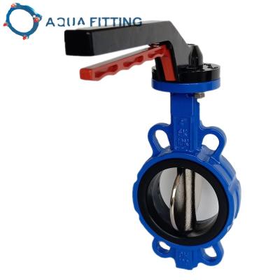 China Ductile Cast Iron Hook Type Water Wafer Butterfly Valve With Flexible Flange End for sale