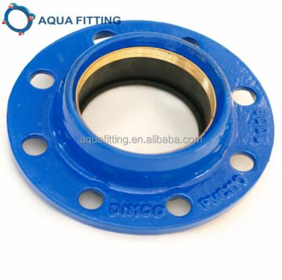 China Malleable Iron Quick Clamp Adapter For HDPE PVC Pipe for sale