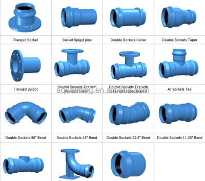 China Ductile Iron Ductile Iron Socket Tee For PVC Pipe for sale