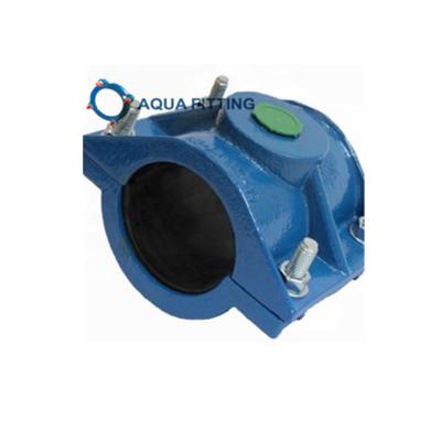 China DN80 to DN300 tapping saddle for DI pipes Equal for sale