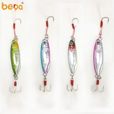 China Luminous advance plastic groundfish road subbait with three hooks simulation metal iron bait slow-rocking newcomer for sale