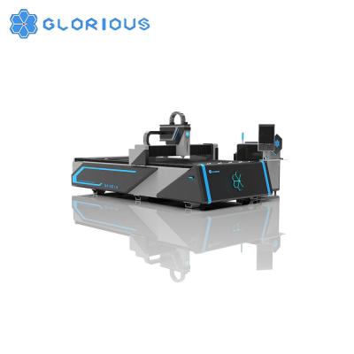 China Hot Sale Water Cooled Single Deck Metal Precision Fiber Laser Steel Cutting Machine For Cutting Metal Sheets for sale