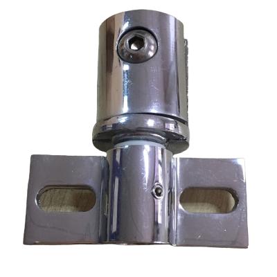 China Custom Connection Standard Zinc Alloy Flange Hinge For Glass To Glass Flange For Sliding Door Glass Flange Stainless for sale