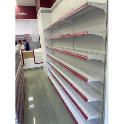 China Grocery Store Rack Customization Supermarket Shelves Store Single Sided/Radius Customized Dimension for sale