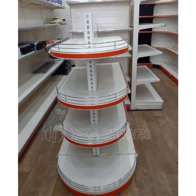 China Single Sided Used Grocery Shelves Supermarket Display Customized Light Duty Used Interior Design for sale