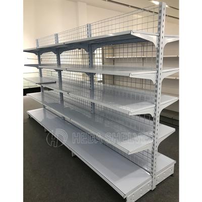 China High quality customized single sided supermarket shelf for supermarket, gondola racks or wall shelf for grocery store for sale