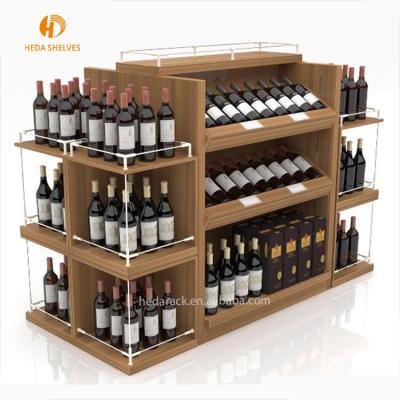 China Single Sided Supermarket Rack / Gonlda Shelving /Grocery Stores Used For Sale /Heavy Duty Gondla Liquor for sale