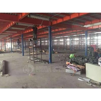 China Corrosion Protection Steel Pallet Rack 3t Euro Warehouse Buries Steel Storage Rack Loft Platform for sale