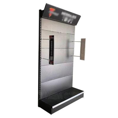 China Perforated Back Panels Customized New Design Pegboard Hardware Product Display Racks For Shops for sale