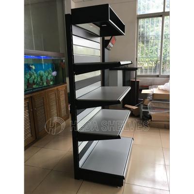 China Perforated Back Panels Custom Flat Advertising Head Perforated Metal Pegboard Tools Props Display Stand for sale