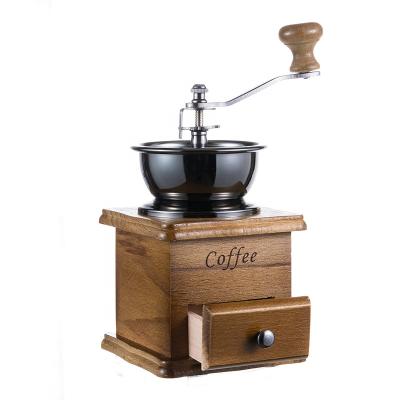 China Vintage Coffee Grinder Hand Outdoor Manual Portable Professional Coffee Grinder with Adjustable Setting for sale