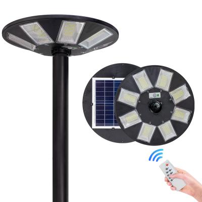 China ROAD Good Prices Decorative Walkway All In One Energy Saving UFO 300W Integrated Solar Street Garden Light for sale