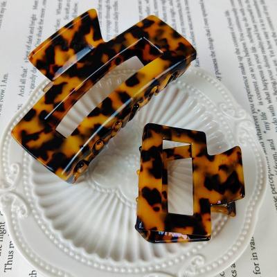 China Pin Up Your Hair Large Cellulose Acetate Fiber Hair Claw Clips Wholesale And Retail Hair Clips Grab Clamp For Women Custom Logo for sale