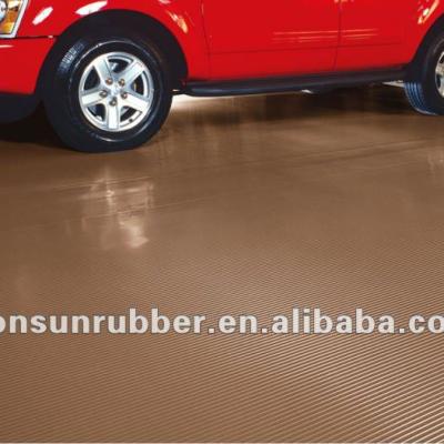 China SBR Rubber Sheet Fine Ribbed Anti-Slip Rubber Mat for sale