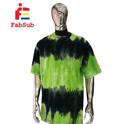 China 2022 New Design Breathable Tie Dye Men's T-shirt High Quality Drop Shoulder Oversized Plus Size Men's T-shirts for sale