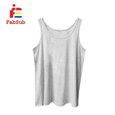 China Breathable Ready To Ship Pastel Color Tank Top 190gsm Polyester Cotton Feel Women Beach Sublimation Shirt Top Blanks for sale