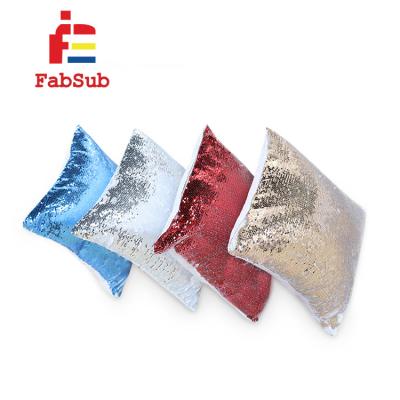 China Hotel Ready to Ship Custom Logo Sequin Pillowcase Sublimation Pillow Case Sequin Pillow Cases for sale