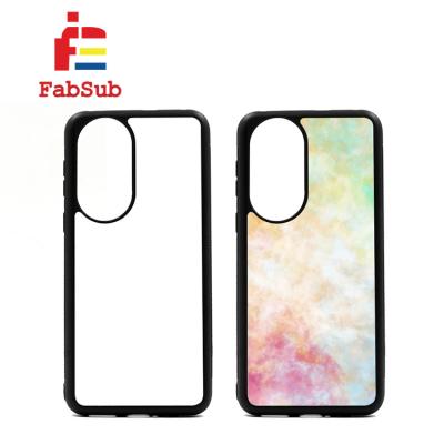 China New 2D TPU Stretching Rubber+aluminum Phone Case Heat Transfer DIY Printing Sublimation Phone Case For Huawei P50 for sale