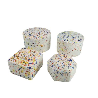 China Home Decoration Lighting New Design Colored Dots Ring Ceramic Trinket Jewelry Box for sale