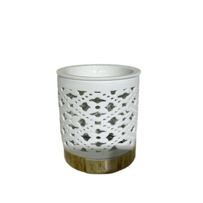 China Wholesale Custom Ceramic SOCKET CAKE CAKE Incense Candle Wax Aroma Oil Burner Tealight Candle Burner for sale