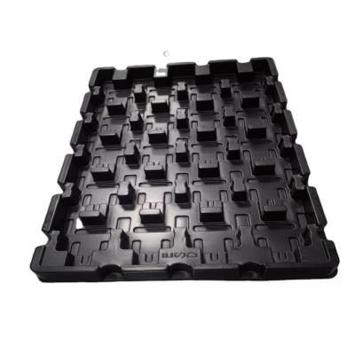 China high quality anti static anti static plastic tray for factory use black esd plastic tray for sale